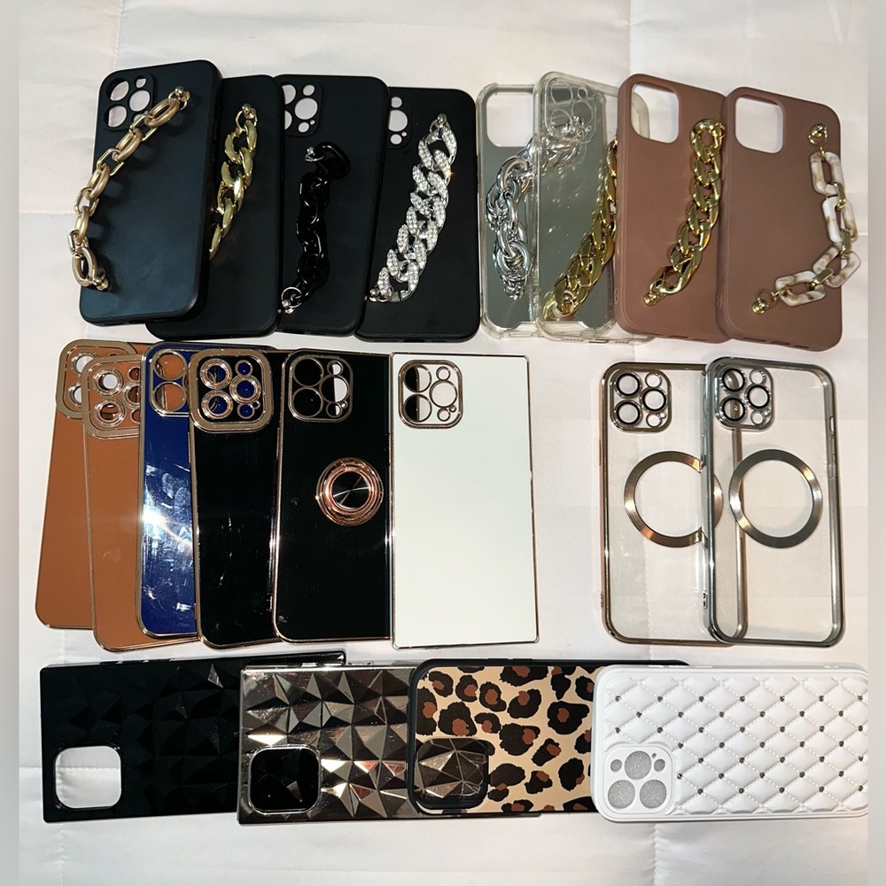Assortment of 20 iPhone 12 Pro Max phone cases